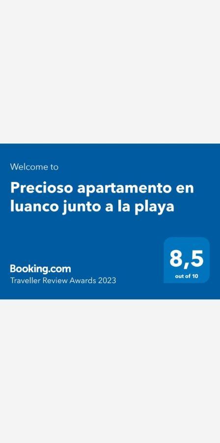 Precioso Apartamento En Luanco Junto A La Playa Bagian luar foto